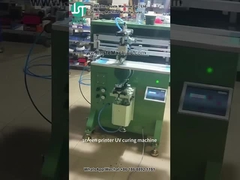 Impresora de pantalla curva Impresión de logotipo para cubos de plástico (3)