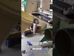 Impresora de pantalla curva para imprimir logotipo para cubos de plástico (7)